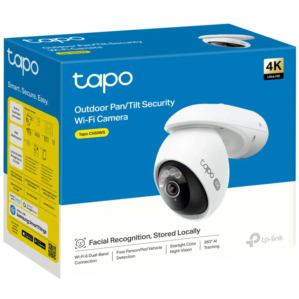 TP-Link Kameraovervåking|Tapo C560WS Trådløst overvåkingskamera