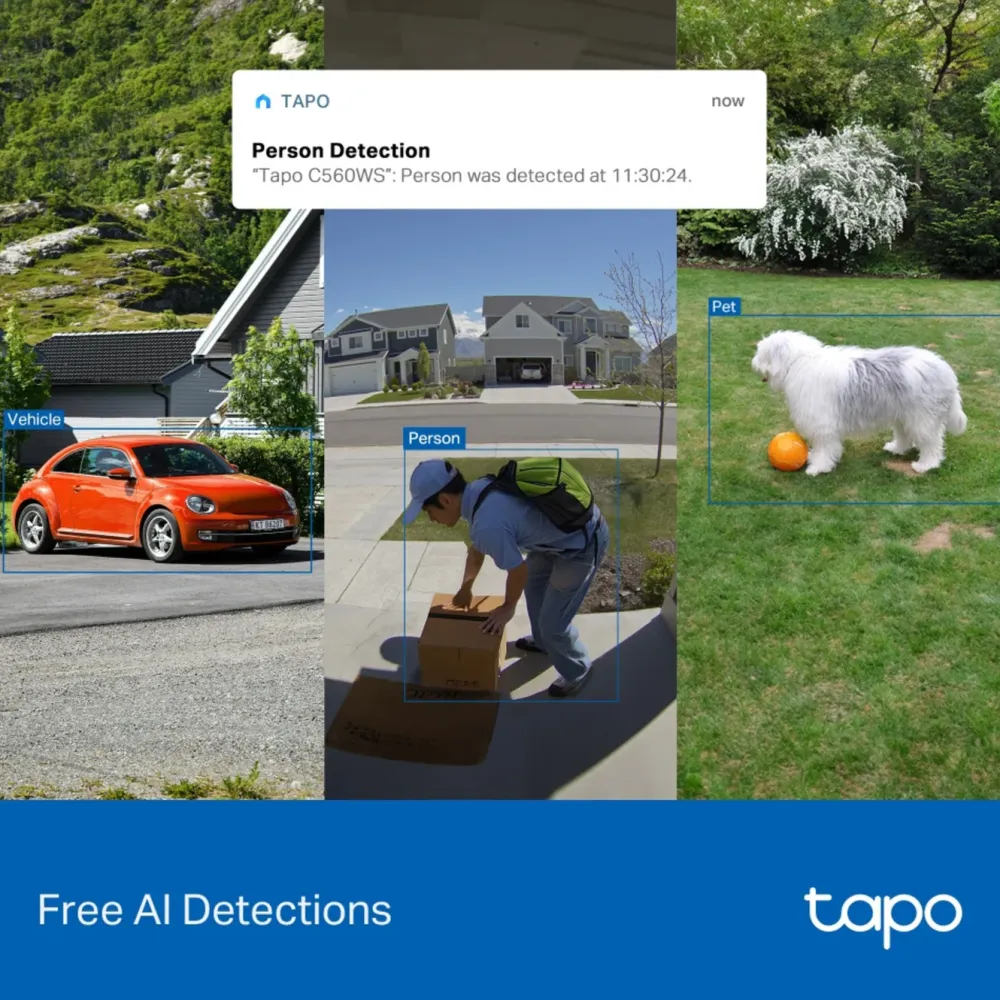 TP-Link Kameraovervåking|Tapo C560WS Trådløst overvåkingskamera