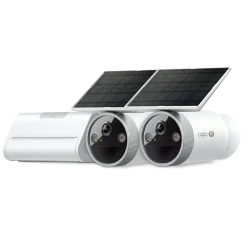 TP-Link Kameraovervåking|Tapo HB610 4K-solkameraer 2-pakning + H500 CentralHub
