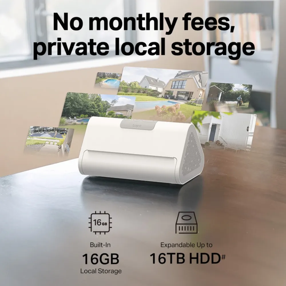 TP-Link Kameraovervåking|Tapo HB610 4K-solkameraer 2-pakning + H500 CentralHub
