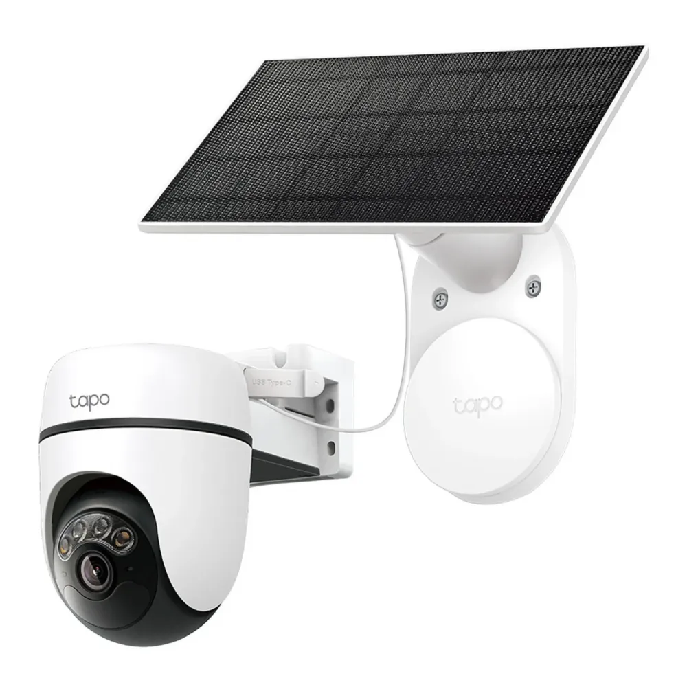 TP-Link Kameraovervåking|Tapo HB112 Solcelledrevet overvåkingskamera 2K pan/tilt 2-pk. Hvit