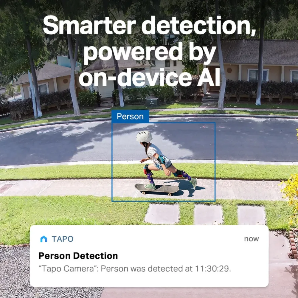TP-Link Kameraovervåking|Tapo HB112 Solcelledrevet overvåkingskamera 2K pan/tilt 2-pk. Hvit