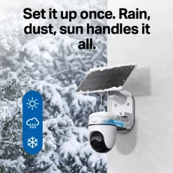 TP-Link Kameraovervåking|Tapo HB112 Solcelledrevet overvåkingskamera 2K pan/tilt 2-pk. Hvit