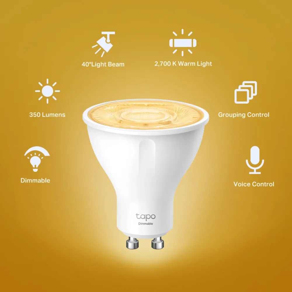 TP-Link Smart Belysning|Smart Belysning|Tapo L610 – Smart LED-pære GU10