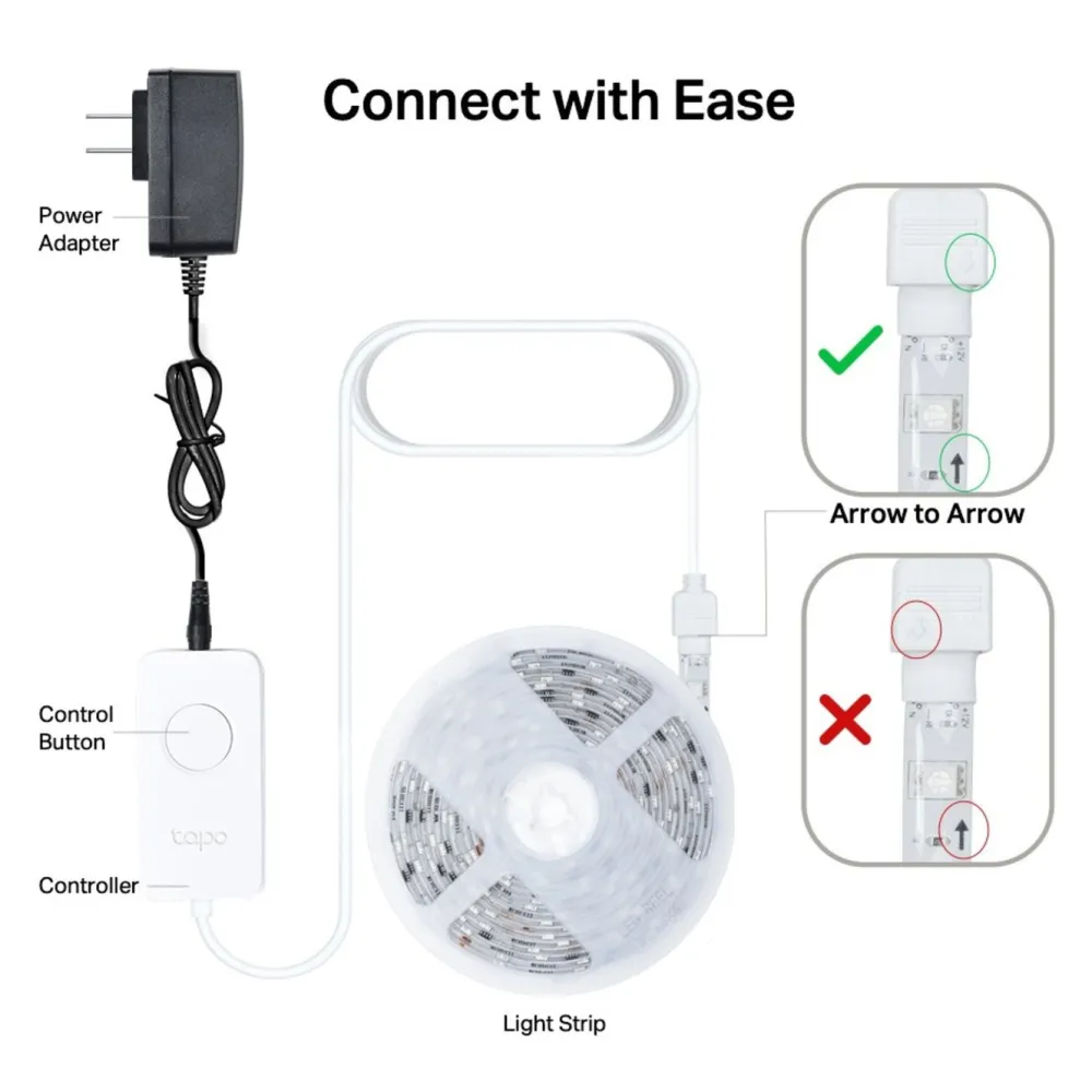 TP-Link Lyslenker|Taklamper|Tapo L930-5 Smart Light Strip RGB 5 m