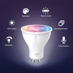 TP-Link Smart Belysning|Lyslenker|Tapo L630 Smart RGB LED-pære GU10