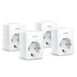 TP-Link Smarte Alarmer|Smarte Sensorer|Tapo Mini Smart Wifi Fjernstrømbryter 4-pk.