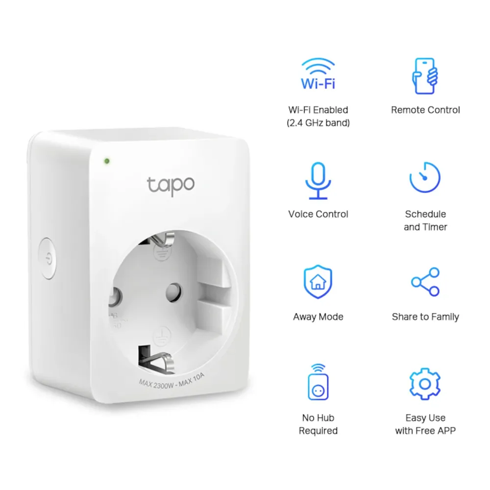 TP-Link Fjernstrømbryter|Tapo Mini Smart Wifi Fjernstrømbryter 1-pk.