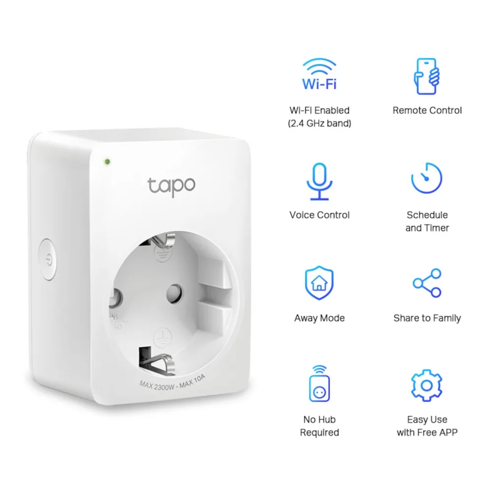 TP-Link Fjernstrømbryter|Tapo Mini Smart Wifi Fjernstrømbryter 1-pk.