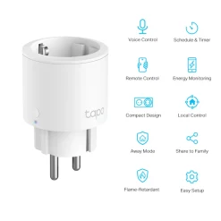 TP-Link Sterkstrøm|Tapo P115 Smart Wifi-fjernstrømbryter med energimåling 1-pk.