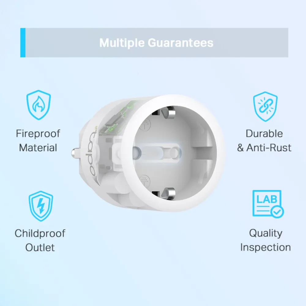 TP-Link Sterkstrøm|Tapo P115 Smart Wifi-fjernstrømbryter med energimåling 1-pk.