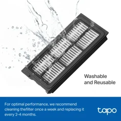 TP-Link Rengjøring|Robotstøvsuger|Tapo RVA520 HEPA-filter for robotstøvsuger 4-pk.