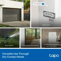 TP-Link Fjernstrømbryter|Smarte Sensorer|Tapo S110E Smart Switch-modul Wifi, Bluetooth, Matter