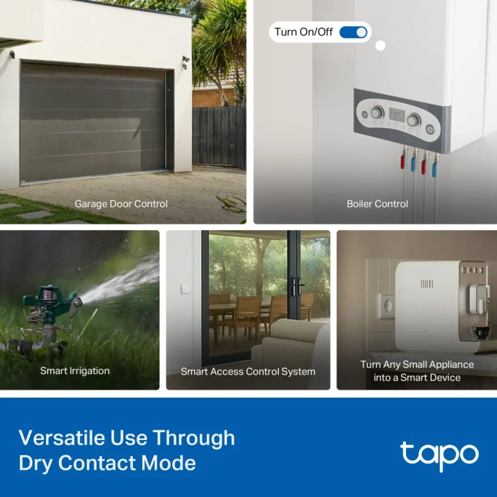 TP-Link Fjernstrømbryter|Smarte Sensorer|Tapo S110E Smart Switch-modul Wifi, Bluetooth, Matter