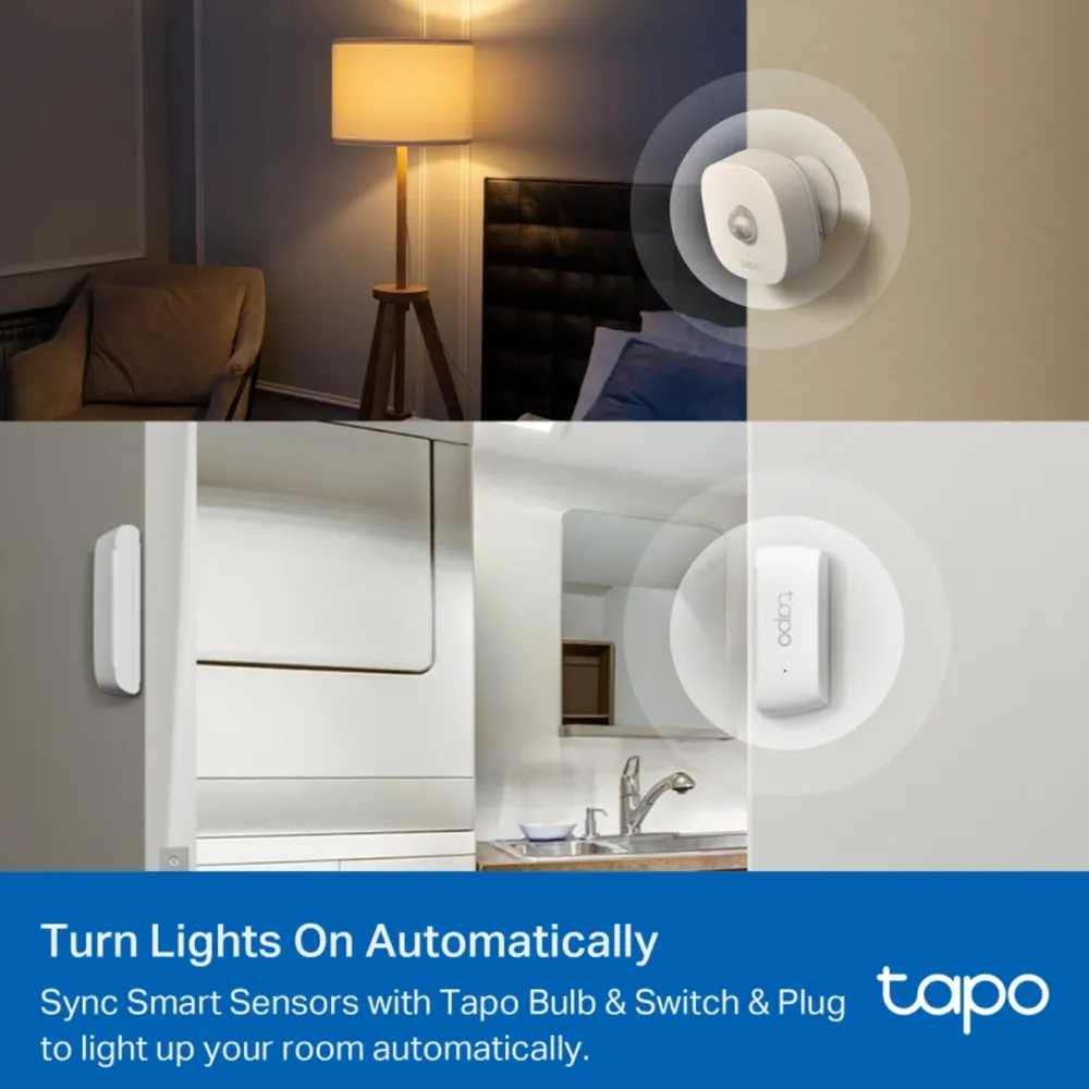 TP-Link Alarmsystemer|Smarte Sensorer|Tapo T30 KIT – Smarte sensorer for et tryggere og mer komfortabelt hjem