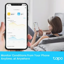 TP-Link Smarte Alarmer|Smarte Sensorer|Tapo T315 Smart termometer og hygrometer