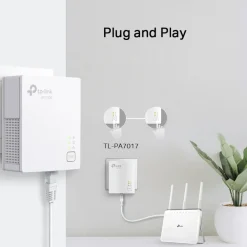 TP-Link Mobilt Bredbånd Og Rutere|Nettverkskabler|TL-PA7017 KIT Homeplug 1 Gb/s 2-pk.