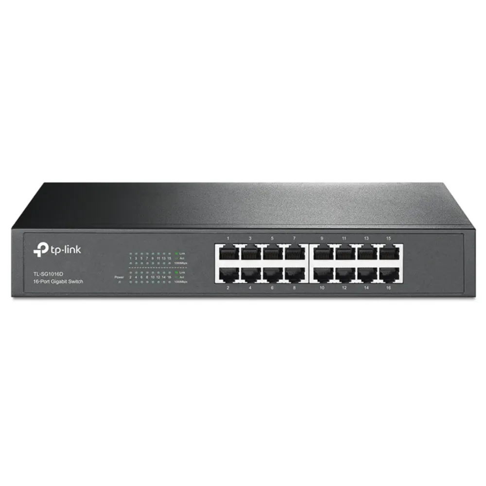 TP-Link Kablet Nettverk|TL-SG1016D 16-Port Gigabit Switch