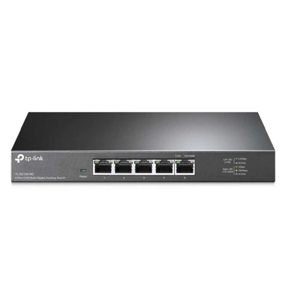 TP-Link Mobilt Bredbånd Og Rutere|Nettverkskabler|TL-SG105-M2 5-porters 2,5 gigabitswitch