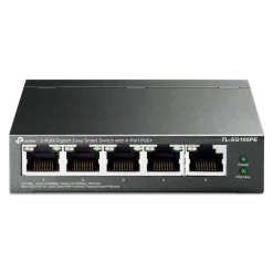 TP-Link Mobilt Bredbånd Og Rutere|Nettverkskabler|TL-SG105PE Administrerbar gigabitswitch 5 porter PoE+