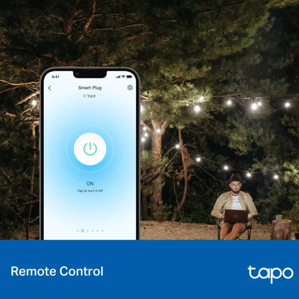 TP-Link Biltilbehør|Batterier|Tapo P410M smart wifi-plugg med energimåling 3680 W