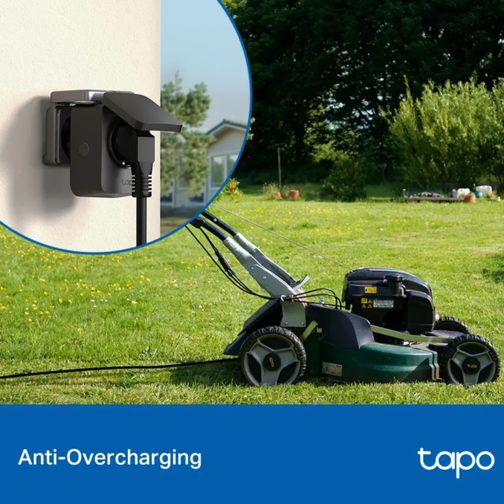 TP-Link Biltilbehør|Batterier|Tapo P410M smart wifi-plugg med energimåling 3680 W