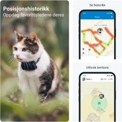 Tractive Fritid|Gps|CAT Mini – GPS-tracker og helseovervåking for katt