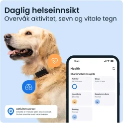 Tractive Fritid|Droner|DOG 6 – GPS-hundehalsbånd og helseovervåking