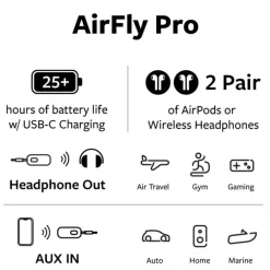 Twelve South Kabler Og Adaptere|Musikkspiller Og Radio|AirFly Pro Bluetooth-sender og -mottaker