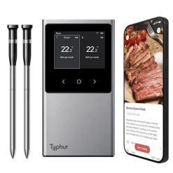 Typhur Kjøkken Og Spisestue|Sync Dual trådløst grill- og steketermometer med to sonder