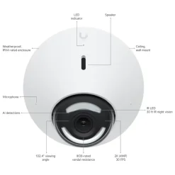 Ubiquiti Kameraovervåking|G5 Dome – PoE-overvåkingskamera
