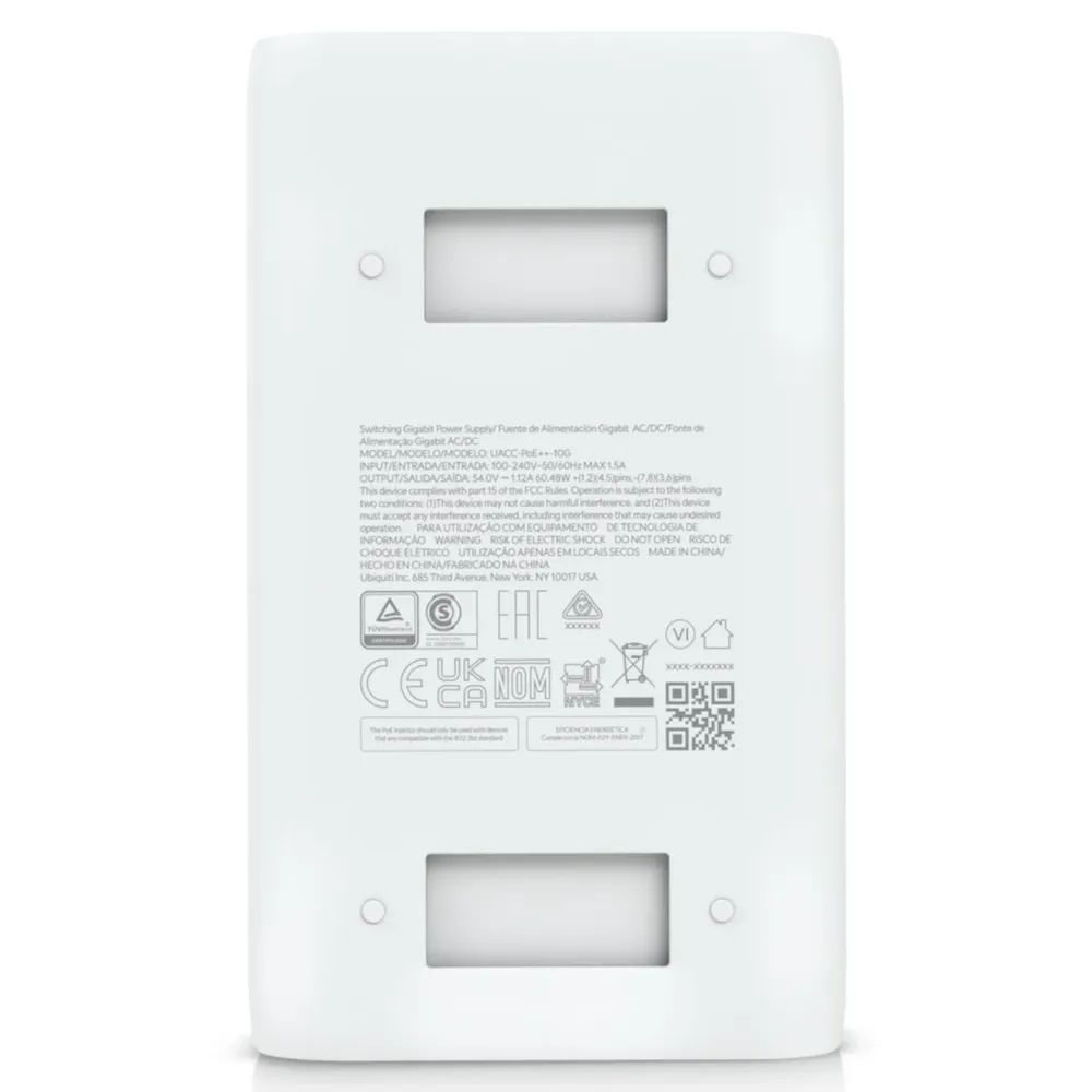 Ubiquiti Tilbehør Og Installasjon|10G PoE++-injektor