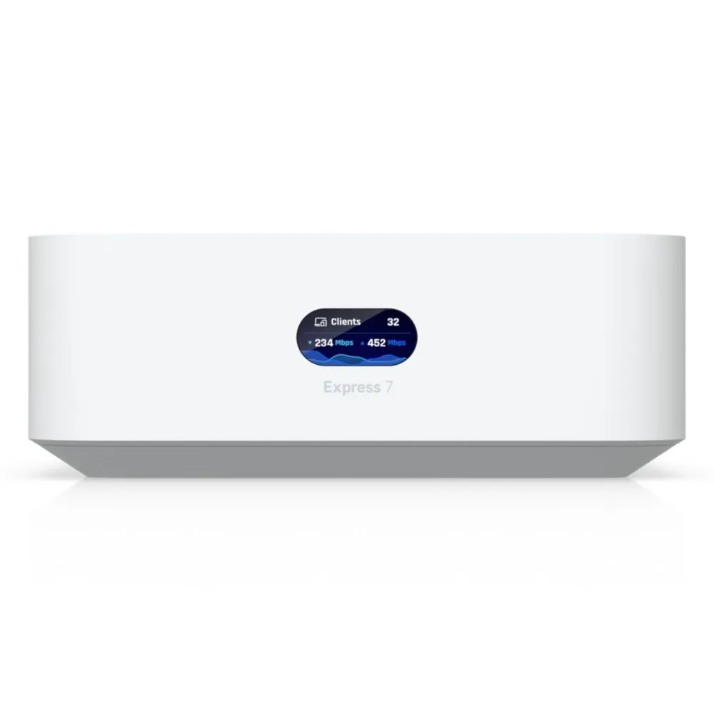 Ubiquiti Mesh|Wifi-Routere|UniFi Express 7 kompakt gateway med wifi 7 Hvit