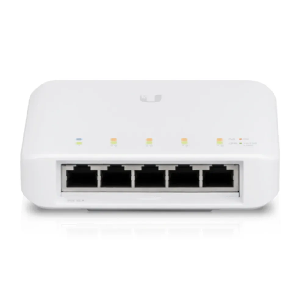Ubiquiti Kablet Nettverk|Unifi USW Flex PoE-gigabitswitch med 5 porter
