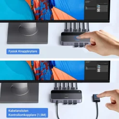 Ugreen Hdmi|Datatilbehør|4K HDMI KVM-svitsj med USB 3.0 for 2 datamaskiner