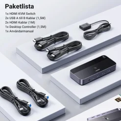 Ugreen Hdmi|Datatilbehør|4K HDMI KVM-svitsj med USB 3.0 for 2 datamaskiner