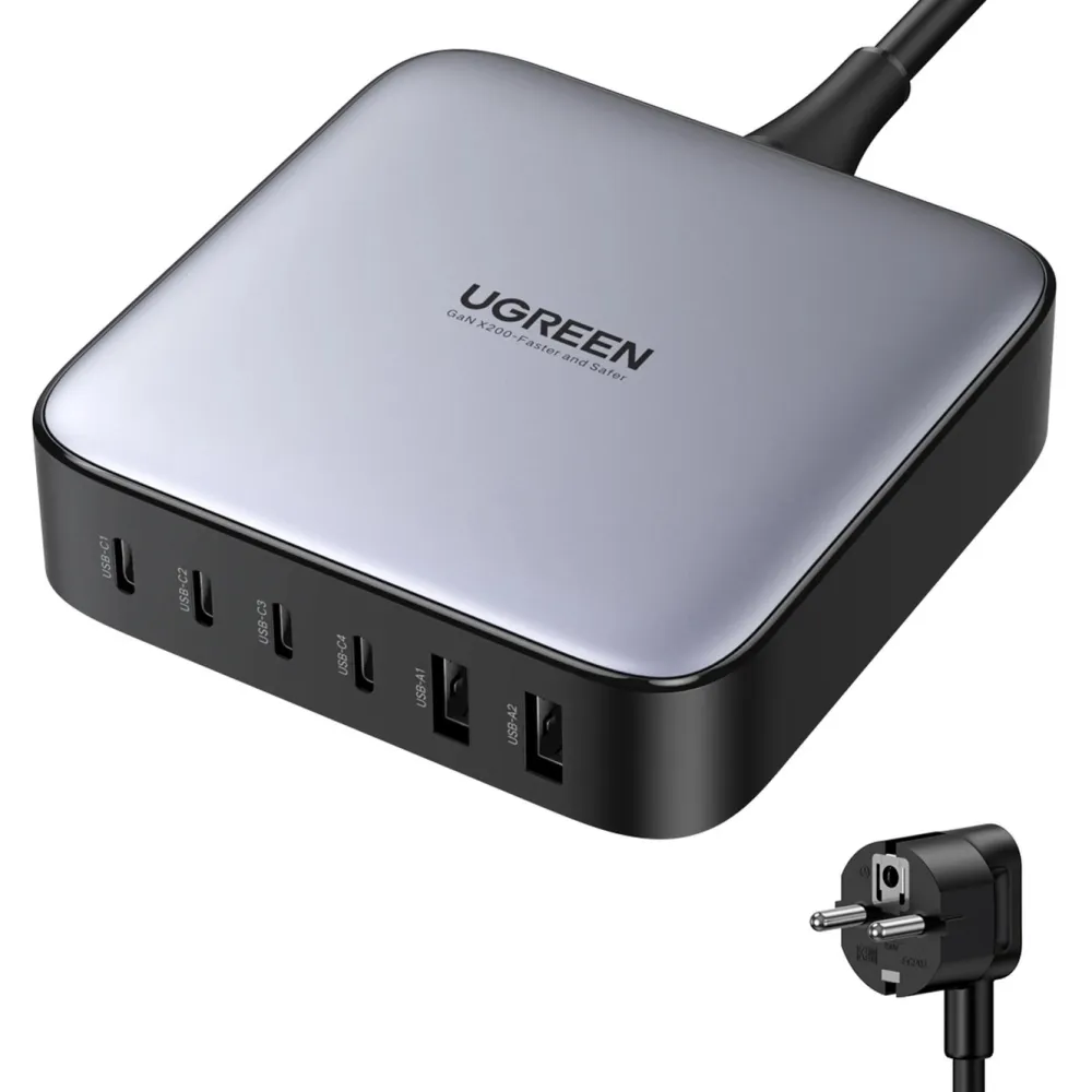 Ugreen Iphone-Tilbehør|Tilbehør Til Bærbar Pc|Kraftig Multilader 6 porter 200 W