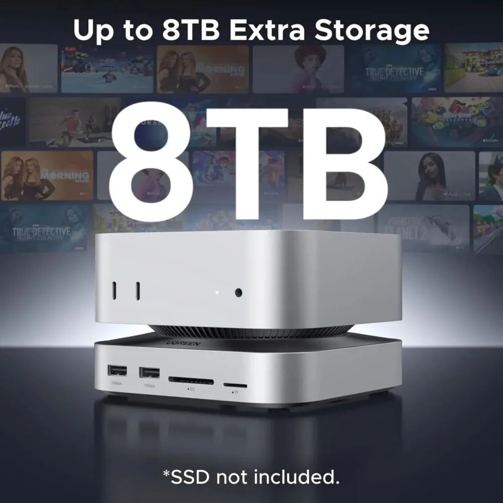 Ugreen Kabler Og Adaptere|Usb|Mac mini 11-i-1-dokkingsstasjon med SSD-plass