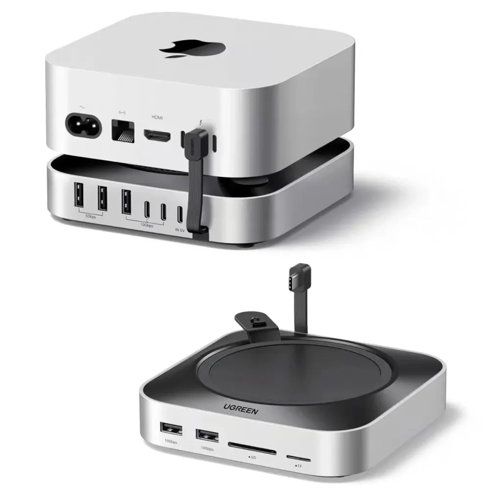 Ugreen Kabler Og Adaptere|Usb|Mac mini 11-i-1-dokkingsstasjon med SSD-plass