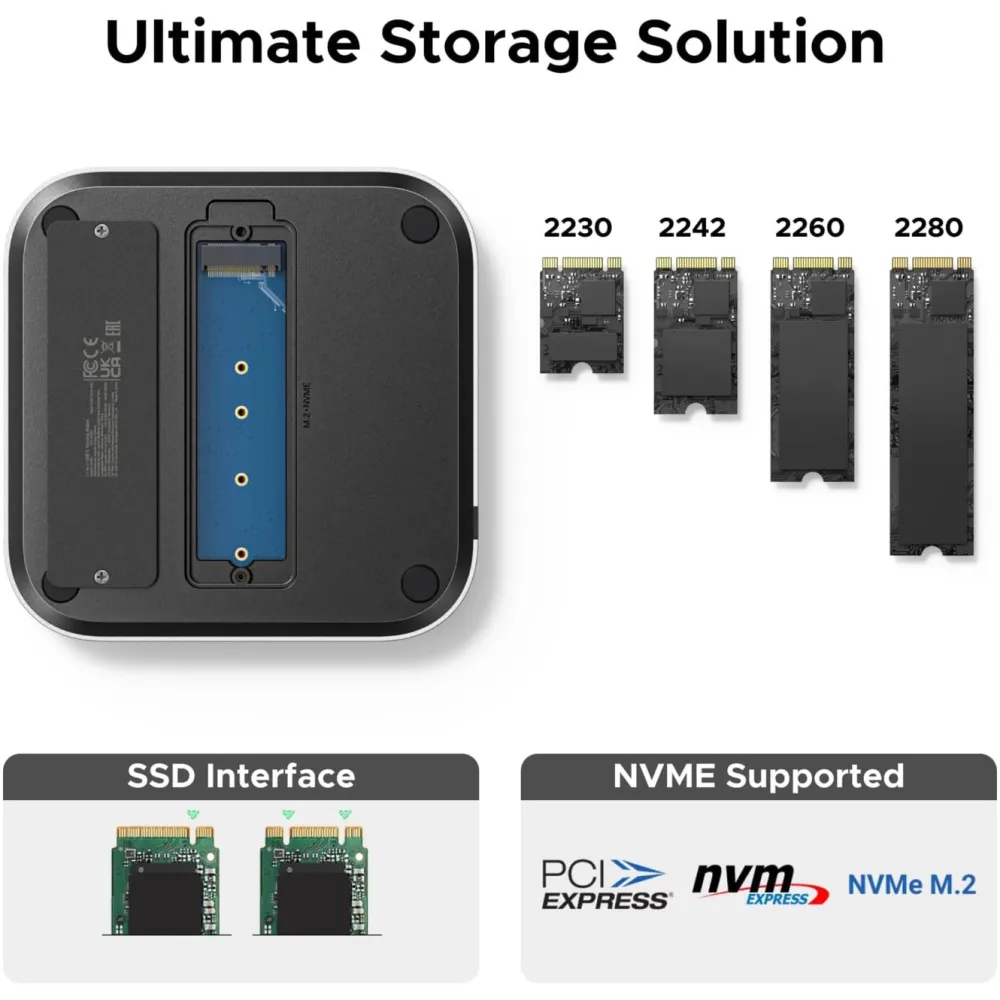 Ugreen Kabler Og Adaptere|Usb|Mac mini 11-i-1-dokkingsstasjon med SSD-plass