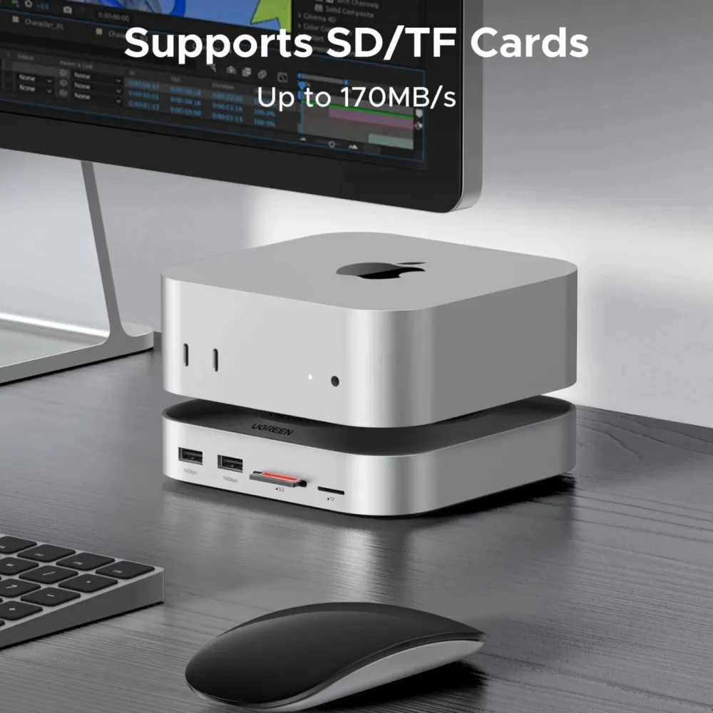 Ugreen Kabler Og Adaptere|Usb|Mac mini 11-i-1-dokkingsstasjon med SSD-plass