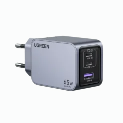 Ugreen Mobiltelefonladere|Nexode Pro 65 W GaN-hurtiglader med 3 porter