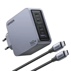 Ugreen Hjemmekontor|Mobiltelefonladere|Nexode Pro 160 W GaN-lader med 4 porter