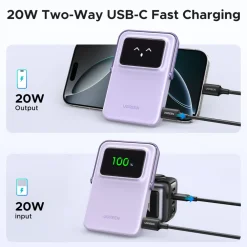 Ugreen Mobiltelefonladere|Uno Magnetisk powerbank 5000 mAh