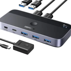 Ugreen Hdmi|Kabler Og Adaptere|USB 3.0-switch for deling av USB-enheter mellom to datamaskiner