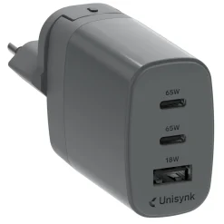 Unisynk Iphone-Tilbehør|Tilbehør Til Bærbar Pc|3-porters Global Multi-lader 65W