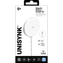 Unisynk Iphone-Tilbehør|Hjemmekontor|Trådløs magnetisk lader med Qi2 15 W