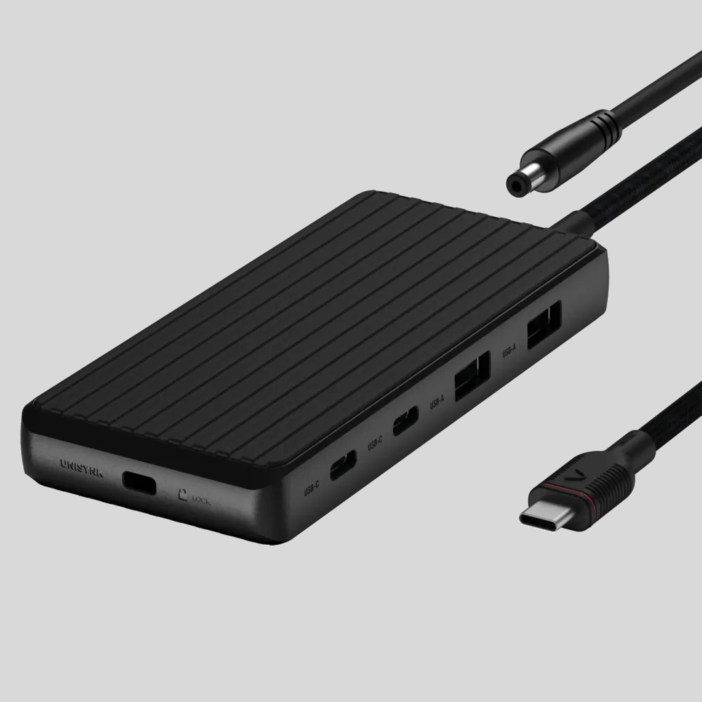 Unisynk Kabler Og Adaptere|Usb|USB-C-dokkingstasjon 9 porter 4K for to skjermer
