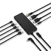 Unisynk Kabler Og Adaptere|Usb|USB-C-Hub 10 porter for to skjermer Windows