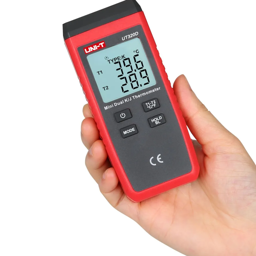 Uni-T Termometer Og Hygrometere|Måleinstrumenter|UT320D Kontakttermometer